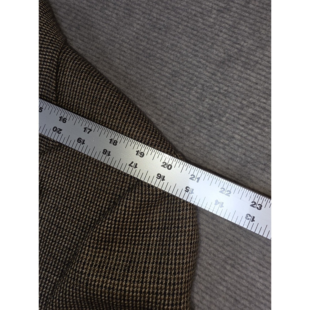 Oscar De La Renta Blazer Jacket Brown Tweed 100% Wool Men's 42L - Picture 13 of 16